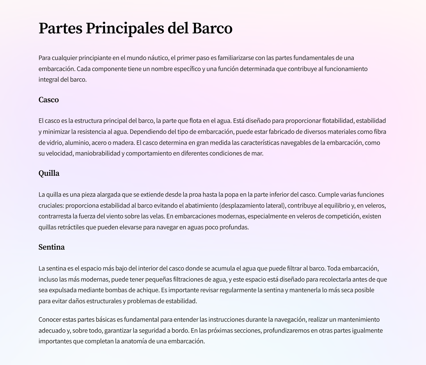 Glosario Náutico para Principiantes: Los Términos que Todo Navegante Debe Conocer